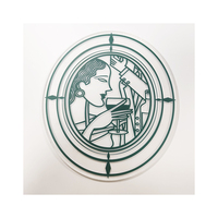 Plaque de signalisation de fond de bureau en acrylique avec impression UV et logo personnalisé