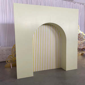 Fondo de pared floral acrílico moderno Fondo de fiesta 3D Fondo de evento floral de despedida de soltera - Product Image 3