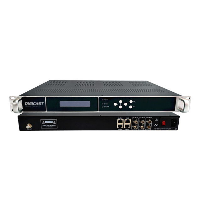 DIGICAST UDP IP to RF Modulator 24 Carriers DVB-T ISDB-T 32 QAM 180 PIDs Multiplexing /OTT