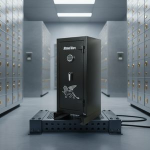 家庭用盗難防止保管庫 低炭素鋼製ガンセーフ 電子デジタルロック付き - Product Image 1