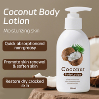 HCBR Soin quotidien personnalisé de la peau du corps Huile de coco hydratante Parfum Nourrissant Lotion hydratante pour femmes Utilisation nocturne Tous types de peau