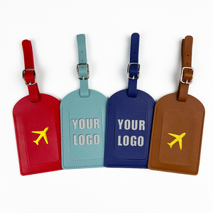 <span class=keywords><strong>Etiquetas</strong></span> de <span class=keywords><strong>equipaje</strong></span> de cuero PU personalizadas de gran oferta, <span class=keywords><strong>etiquetas</strong></span> de <span class=keywords><strong>equipaje</strong></span> de viaje de negocios con logotipo personalizado - Product Image 1