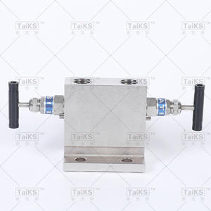 Collecteurs à cinq vannes de type T fournis par le fabricant, vannes à aiguille en acier inoxydable avec raccord à filetage interne, vannes de régulation - Product Image 1