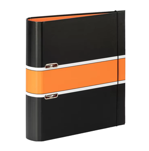 Carpeta Archivadora de 2 Anillos de Cartón PP Resistente, Tamaño A4, Diseño de Rayas Coloridas, para Presentaciones y Reportes - Product Image 6