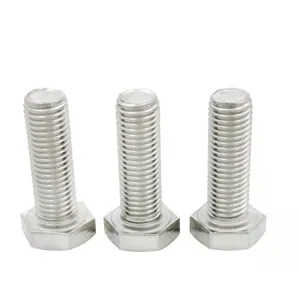 Custom size high strength galvanized HDG stainless steel bolts and nuts carbon steel hex bolt cold heading