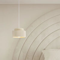 Lampe de plafond cylindrique Wabi Sabi filaire, lumière chaude, en résine, style moderne bohème, suspension en céramique pour plafond haut