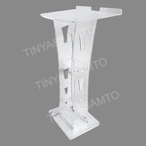 Podio de Acrílico Transparente, Moderno, para Iglesia, Conferencias, Bodas, Discursos, Presentaciones - Product Image 1