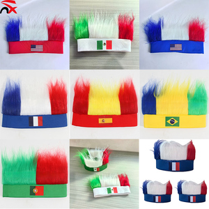 Promoción 2026 Pelucas de Colores con Bandera de Brasil y Estados Unidos para Fanáticos, Diademas con Bandera Personalizadas, Accesorios para el Cabello - Product Image 6