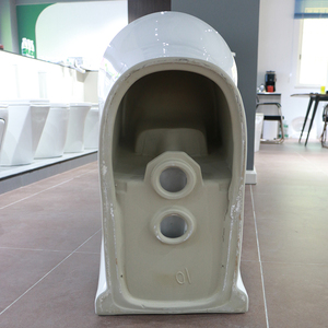 Inodoro S-Trap sifónico de cerámica blanca de diseño moderno, inodoro montado en el suelo, doble descarga, armario de baño de una pieza, <span class=keywords><strong>WC</strong></span> de porcelana esmaltada - Product Image 6