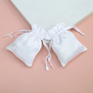Custom Simple <b>Satin</b> Pouch Blank <b>Satin</b> Storage Gift Drawstring Bag for Jewelry <b>Shoes</b> Makeup Cosmetics Candy-Made From Silk <b>Satin</b> - Product Image 4