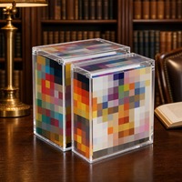 Étui de protection pour cartes à collectionner en acrylique personnalisé, haute transparence, magnétique, anti-poussière, pour collectionneurs et présentation de cartes