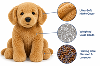 Peluche personnalisée lestée en tissu doux, cadeau pour enfants et adultes, pour des câlins réconfortants, soulagement de l'anxiété et du stress, confort et guérison
