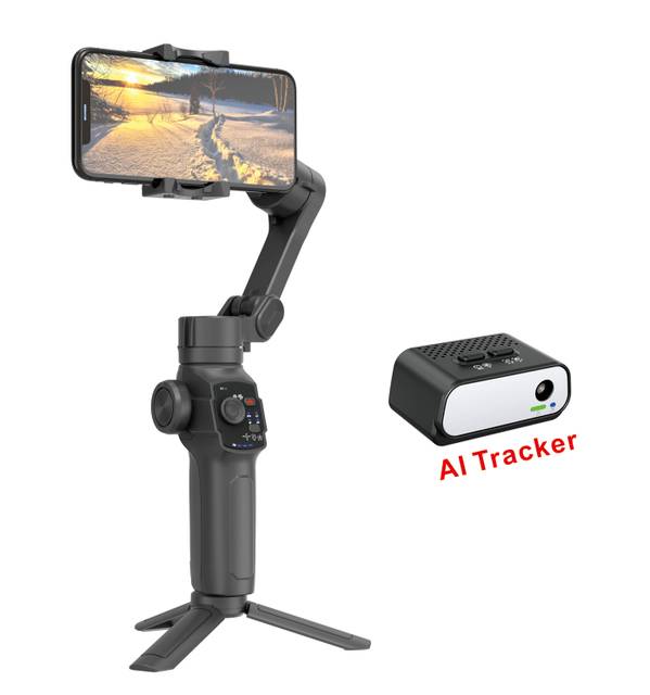 Hot Sales L9 Anti-Shake Mobile Phone Gimbal Stabilizer 360 Ai Auto Face Tracking Handheld Selfie Stick Tripod