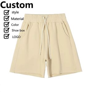 High Street <b>Men's</b> Cotton Drawstring Tooling <b>Shorts</b> Custom logo High Waist Stitching Design Breathable Washable Casual - Product Image 5