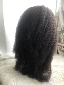 Peluca médica de silicona con frente de encaje suizo de cabello humano virgen Emeda # pelucas sin pegamento rizadas afro negras naturales para mujeres negras - Product Image 3