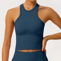 OEM/ODM – Nouveau débardeur de yoga sans coutures, respirant et extensible dans quatre directions, grande taille, pour femmes, idéal pour le fitness et le yoga en extérieur