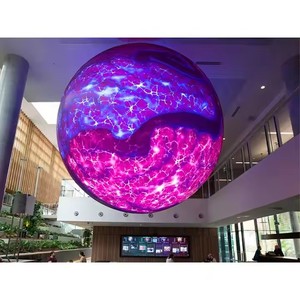 Tùy chỉnh quảng cáo ngoài trời p2.5 Màn hình <span class=keywords><strong>LED</strong></span> bóng hình cầu Video hiển thị cong <span class=keywords><strong>LED</strong></span> Sphere 4k 5000cd/m2 - Product Image 5