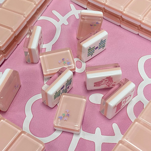 Jeu de Mahjong Américain Personnalisé en Cristal : Améliore la Santé Mentale, Matériau Mélamine, Fabrication Soignée, Vente en Gros et Personnalisation - Product Image 2