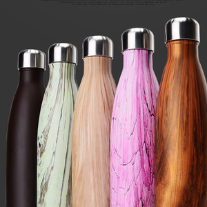 Bouteille isotherme 500ml 17oz 25oz 75 ml, imprimés personnalisés, contenant isolé sous vide, conserve les boissons froides, en acier inoxydable, thermos - Product Image 1