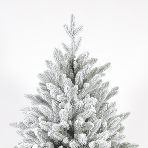 Restaurant Cafe Salon New Year Decoration <strong>Snow</strong> Flocked Christmas Tree Faux White <strong>Snow</strong> <strong>Powder</strong> Xmas Pine Tree - Product Image 3