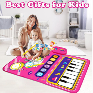 EPT Alfombra Musical 2 en 1 con Piano y Batería para Bebés - Juguete Musical Infantil <span class=keywords><strong>de</strong></span> 12 a 18 <span class=keywords><strong>Meses</strong></span>, Regalos <span class=keywords><strong>de</strong></span> Cumpleaños y Pascua para Bebés, Alfombra <span class=keywords><strong>de</strong></span> Piano para Bebés, Juguete para Niños Pequeños - Product Image 6