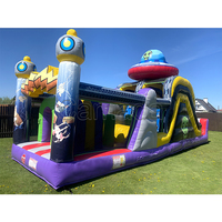 Parcours d'obstacles géant en PVC pour jeux sportifs en plein air, parc commercial, fête, obstacles gonflables pour adultes et enfants