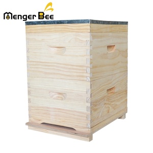2 Layer Beehive Wood 10 <b>Frames</b> Unassembled Beehive Box New Condition <b>for</b> Beekeeping - Product Image 1