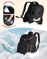 Sac à dos de voyage léger et isolé pour coiffeur, avec séparateur amovible et plusieurs poches