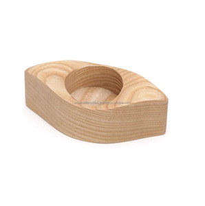 Portavelas de madera para decoración de mesa, candelabros de mesa de fiesta hechos a mano de madera, portavelas de Mango único - Product Image 4