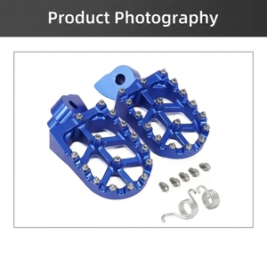 Pedales Anchos Antideslizantes de Aluminio Aeroespacial CNC, Personalizados, con Diseño Hueco y Ligeros para <span class=keywords><strong>Motocross</strong></span> <span class=keywords><strong>Yamaha</strong></span> <span class=keywords><strong>YZ</strong></span> <span class=keywords><strong>250</strong></span> 250F 450F - Product Image 2