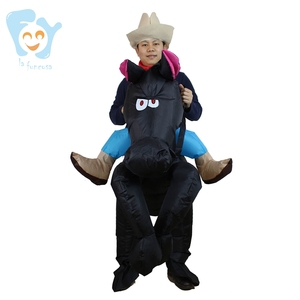 Costume da cavallo da equitazione da Cowboy gonfiabile per adulti Unisex a 5 colori - Product Image 6