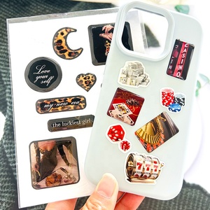 Tùy Chỉnh Tự Làm Không Thấm Nước Mạnh Mẽ Dính Epoxy Sticker Tấm Trang Trí Có Thể Tháo Rời Nhựa Epoxy Điện Thoại Di Động Trường Hợp Doming Dán - Product Image 3