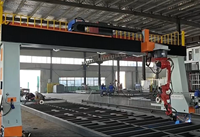 Robot de soldadura con motor de enlace de nueve ejes y tecnología de engranajes para soldadura de construcción de estructuras de acero de servicio pesado