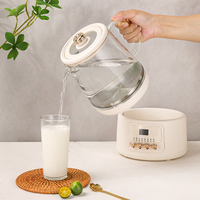 Olla de Vidrio para la Salud de 1.5L, Hervidor de Agua Eléctrico Multifuncional con Panel de Microcomputadora, Protección Contra Ebullición en Seco, Hervidor Eléctrico para Oficina y Hogar