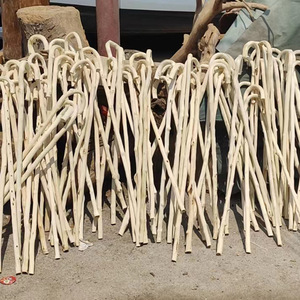 Canne de marche en bois naturel, canne blanche en bois massif, bâton de randonnée antidérapant pour usage extérieur - Product Image 1