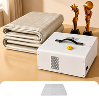 Protège-matelas électrique étanche 2-en-1 avec système de chauffage et de refroidissement PTC silencieux et lavable pour lit d'âgés et usage extérieur