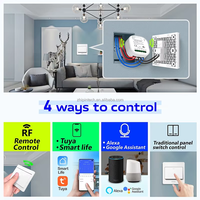 Interrupteur mural intelligent Tuya WiFi et RF 433 MHz, sans batterie, télécommande sans fil, minuterie, 220 V 16 A, compatible Alexa