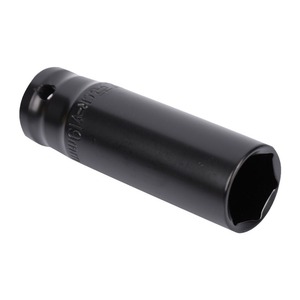 <b>Socket</b> Wrench Cr-V Steel 19mm Metric Industrial Grade Single-Ended Extended Hexagonal Sleeve 78mm Length - Product Image 3
