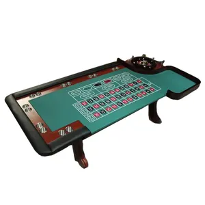 Poker Deluxe Casino sınıf ağır profesyonel Poker masası Poker oyunu için rulet tekerlek ile