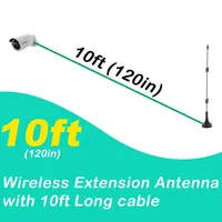 2.4G/5G Base magnétique 12dBi antenne externe intérieure avec connecteur RP-SMA pour antenne modem routeur Wifi GR174 câble de 3 mètres