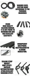 EPDM strisce di tenuta per porte in acciaio plastica finestre elettrodomestici vari prodotti in gomma vendita diretta in fabbrica - Product Image 5