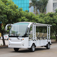72V 7.5Kw Ac Motor 11 Sièges Mini Navette Passager Voiture de tourisme Voyage électrique Bus de tourisme