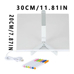 Tableau lumineux RGB en acrylique pour messages et tatouages DIY pour enfants avec support - Product Image 4