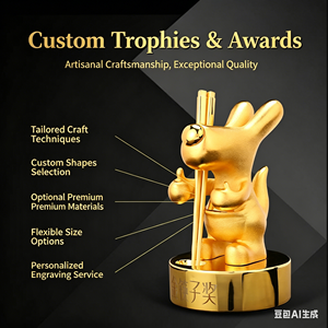 Trofeo <span class=keywords><strong>de</strong></span> Resina Chapado en Oro Colorido <span class=keywords><strong>de</strong></span> Alta Gama Creativo y Más Vendido para Fútbol, Baloncesto, Voleibol, Bádminton - Product Image 5