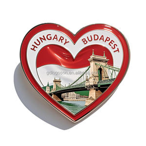 Cadeaux personnalisés, magnifique coucher de soleil, Hongrie, tourisme, croisière sur la rivière Danube, Budapest, aimant de réfrigérateur, souvenirs - Product Image 3