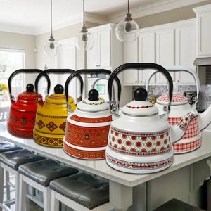 Europeo e americano spot domestico set da tè smalto antico <span class=keywords><strong>campana</strong></span> teiere smalto acqua bollente teiere - Product Image 3