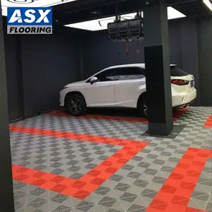 Starre modulare rutsch feste Auto wasch entwässerung Kunststoff PP PVC Interlocking Garage Boden fliese