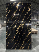 Panneau mural rectangulaire en PVC imitation marbre, motif 3D, imperméable, impression fine, panneau rigide, lot en vrac