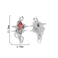 Bijoux de corps tendance F136 Piercing en titane Labret Boucles d'oreilles Zircon Serpent Enroulé Croix pour usage quotidien Unisexe Femme Homme