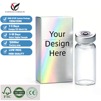 Impression de logo personnalisé, étiquette d'emballage pour flacon de parfum, 1 ml, 3 ml, 10 ml, boîtes en carton pour flacons individuels, emballage et étiquette